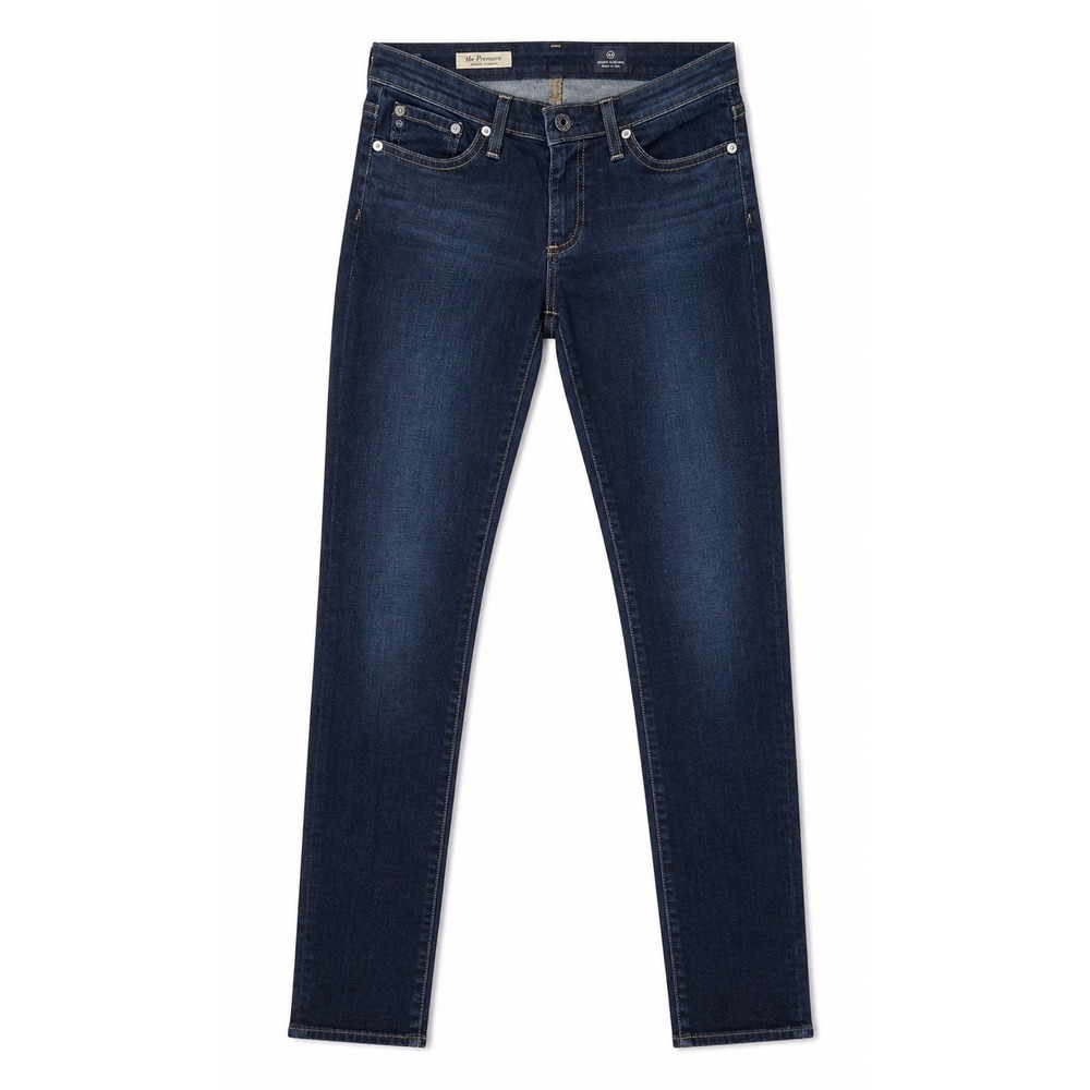 NWOT AG Adriano Goldschmied Premiere Skinny Straight Jeans Dark Wash USA 26R